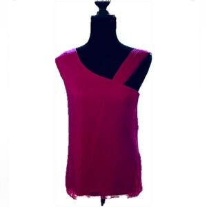 Alice + Olivia Pink One Shoulder Top